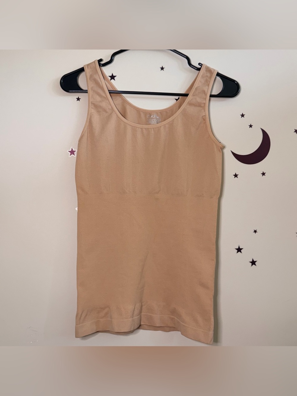 Marilyn Monroe Seamless Shaper Tank Beige Nude XL EUC Shapewear Smooth Stretch